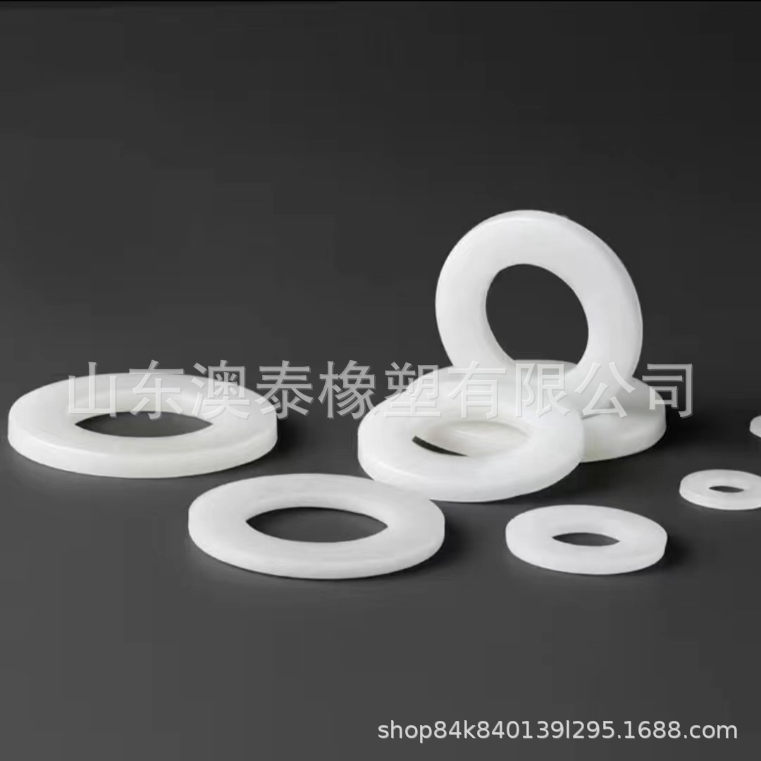 澳泰厂家销售 玻璃罐硅胶垫平垫 白色透明硅胶垫圈 杯盖硅胶垫片