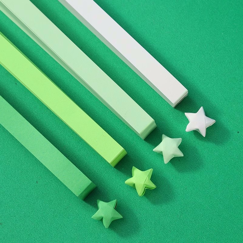 Botella de vidrio de deseo botella de almacenamiento botella de arco iris botella vacía estrella de la suerte origami estrella de luz nocturna estrella de la colección de pentacos image 30