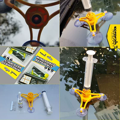 Car glass repair fluid Glass agent