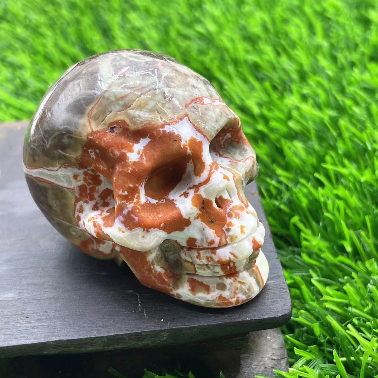 Funny Punk Skull Natural Stone Ornaments Artificial Decorations display picture 4