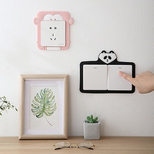Double Switch protective cover luminous switch sticker cartoon switch decorative sticker light socket sticker switch cover protective cover
