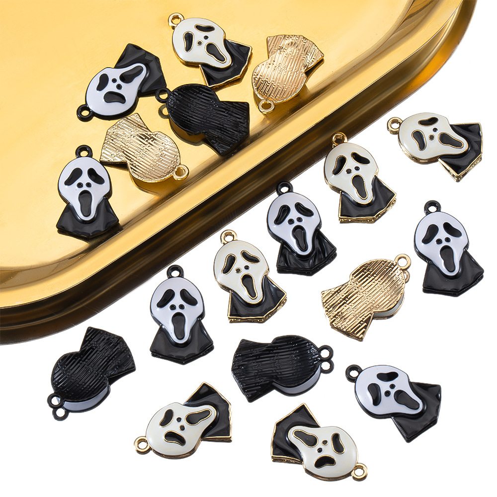 10 PCS/Package Quantity Alloy Material 10 PCS/Package Alloy Pumpkin Bat Pendant Jewelry Accessories
