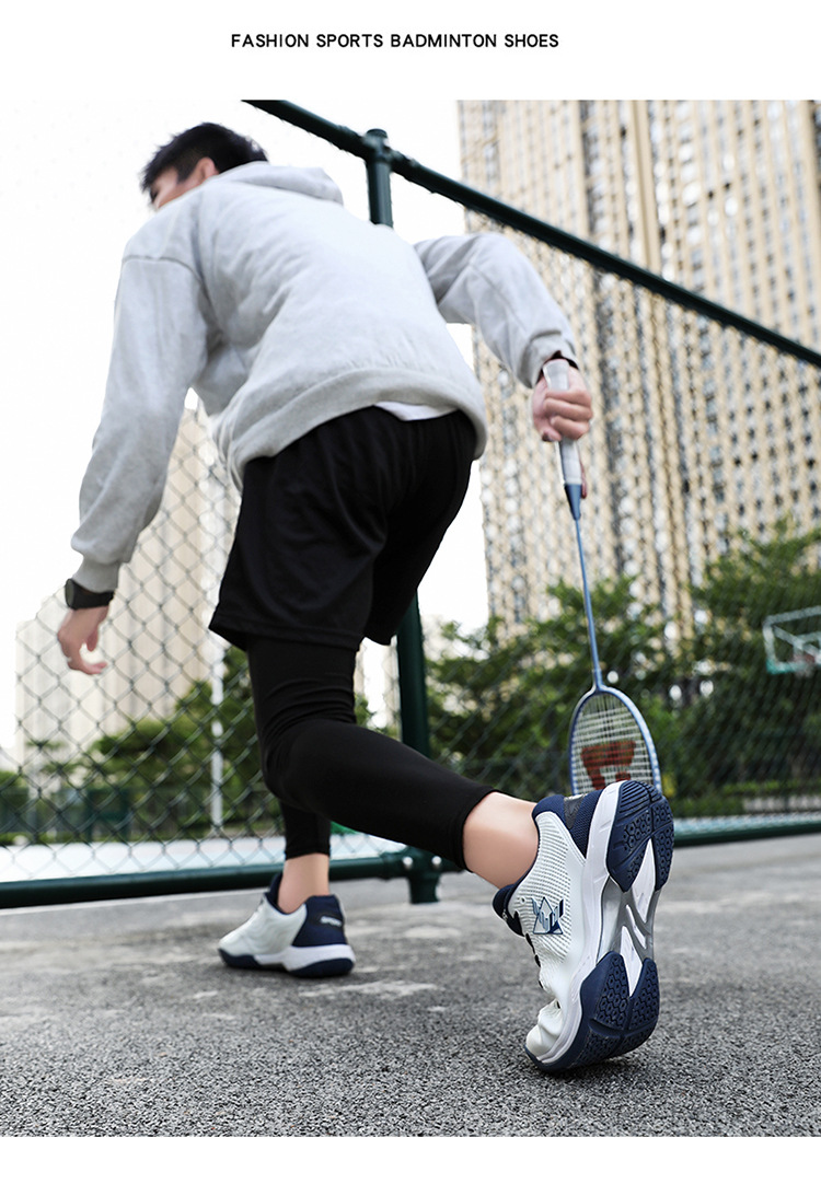 Zapatos de bádminton estilo pareja, competiciones deportivas de estudiantes jóvenes de entrenamiento profesional, zapatos de voleibol para mujeres, anti_voghion.com