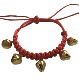 Плетеный колокольчик ручной работы, чокер, браслет из красной нити, ожерелье, шарф-платок, Спот (в наличии), оптовые продажи, домашний питомец, кот