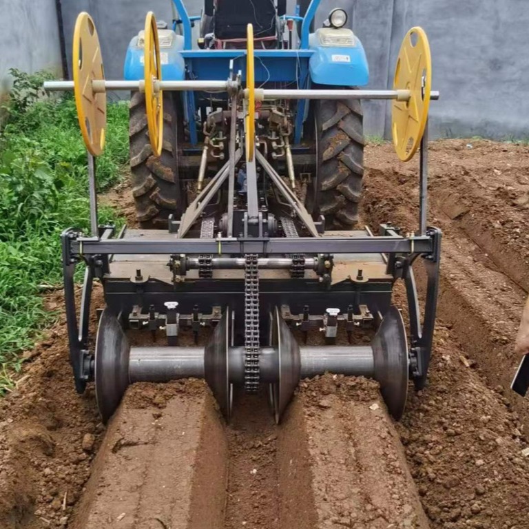 diesel manual arado rotatorio de campo de cuatro tracción zanja máquina de cresta invernadero looser