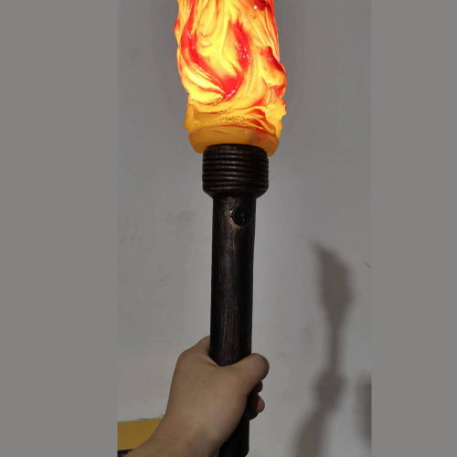 Torch light props, torch, fire torch, simulation, electronic, Minecraft, handheld light, stage opening, flame light