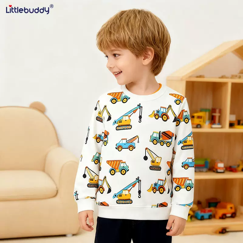 跨境新品春秋款  儿童卫衣打底衫中小童男女宝宝卡通单件卫衣代发