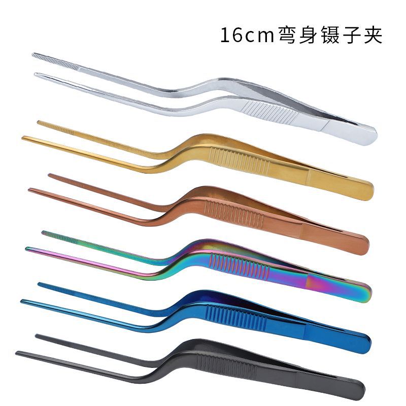 厂家不锈钢镊子夹加厚手工diy园艺造景镊子小号夹子日用摆盘工具