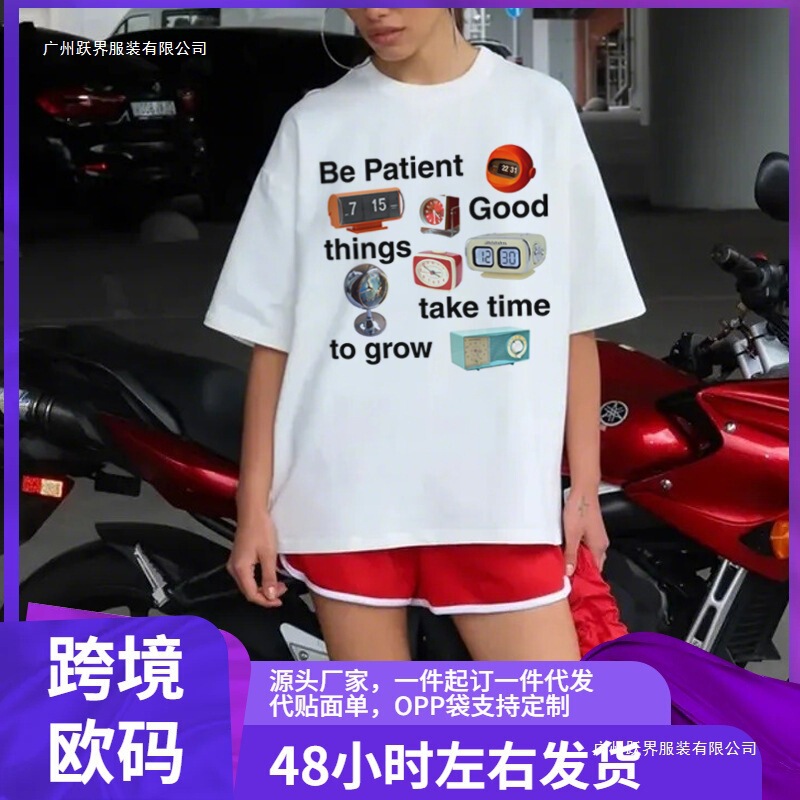 Vintage Clock Print T-Shirt 90's Y2K Aesthetic Cool Women Shirt Streetwear Short Sleeve Graphic Tee Shirt Inspired Vintage Clock Print T-Shirt 90's Y2K Aesthetic Cool Women Shirt Streetwear Short Sleeve Graphic Tee Shirt Inspired