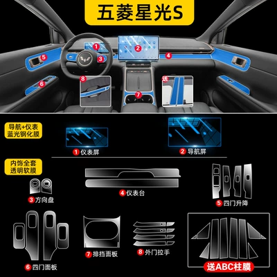 Control Screen Film, Car Interior – Car interior film - starlight-s-full-set-of-hydrogel-film-navigation-instrument-blue-light-eye-protection-tempered-film