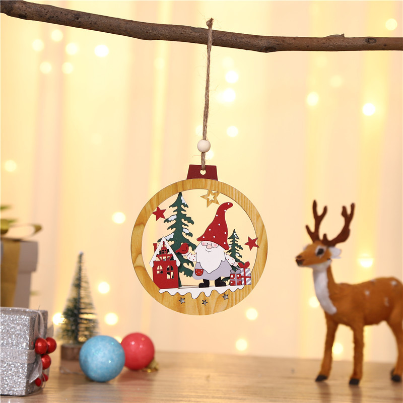 New Christmas Decorations for 2021, Wooden Forest Elder Ornaments, Christmas Tree Wooden Small Hangings