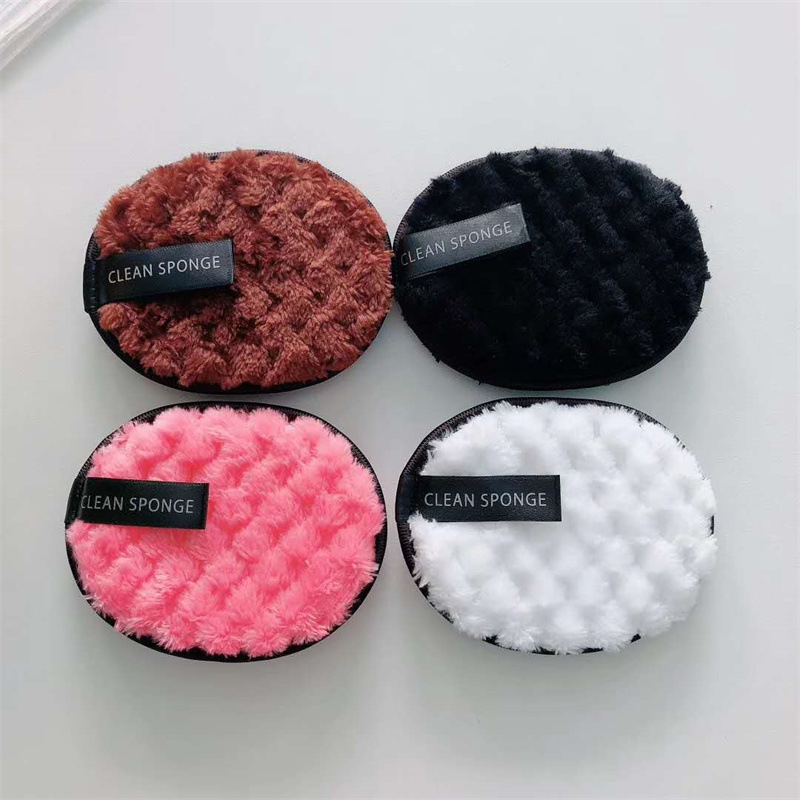 双面菠萝纹清水卸妆粉扑洗脸扑卸妆清洁棉扑绒毛粉扑大号植绒粉扑