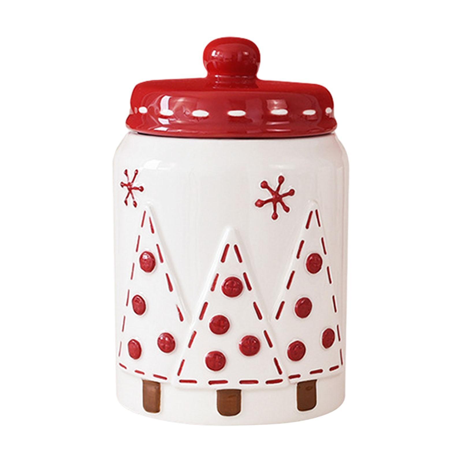 Cerámica de viento de Navidad, cubierta de cinta, almacenamiento sellado, cerámica de viento de Navidad, condimento de cerámica, taza de cerámica de Navidad