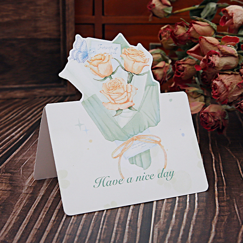 Día de San Valentín ramo tarjeta acuarela ins tarjeta de viento tarjeta postal Qixi día de la madre 38.520 Día de San Valentín