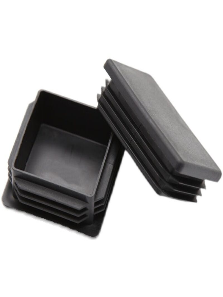 사각형 튜브 플라스틱 스테인리스 스틸 캡 파이프 플러그 풋 패드 스틸 튜브 재킷 내부 플러그 플러그 헤드 블라인드 헤드 테이블 및 의자 풋 커버 홈