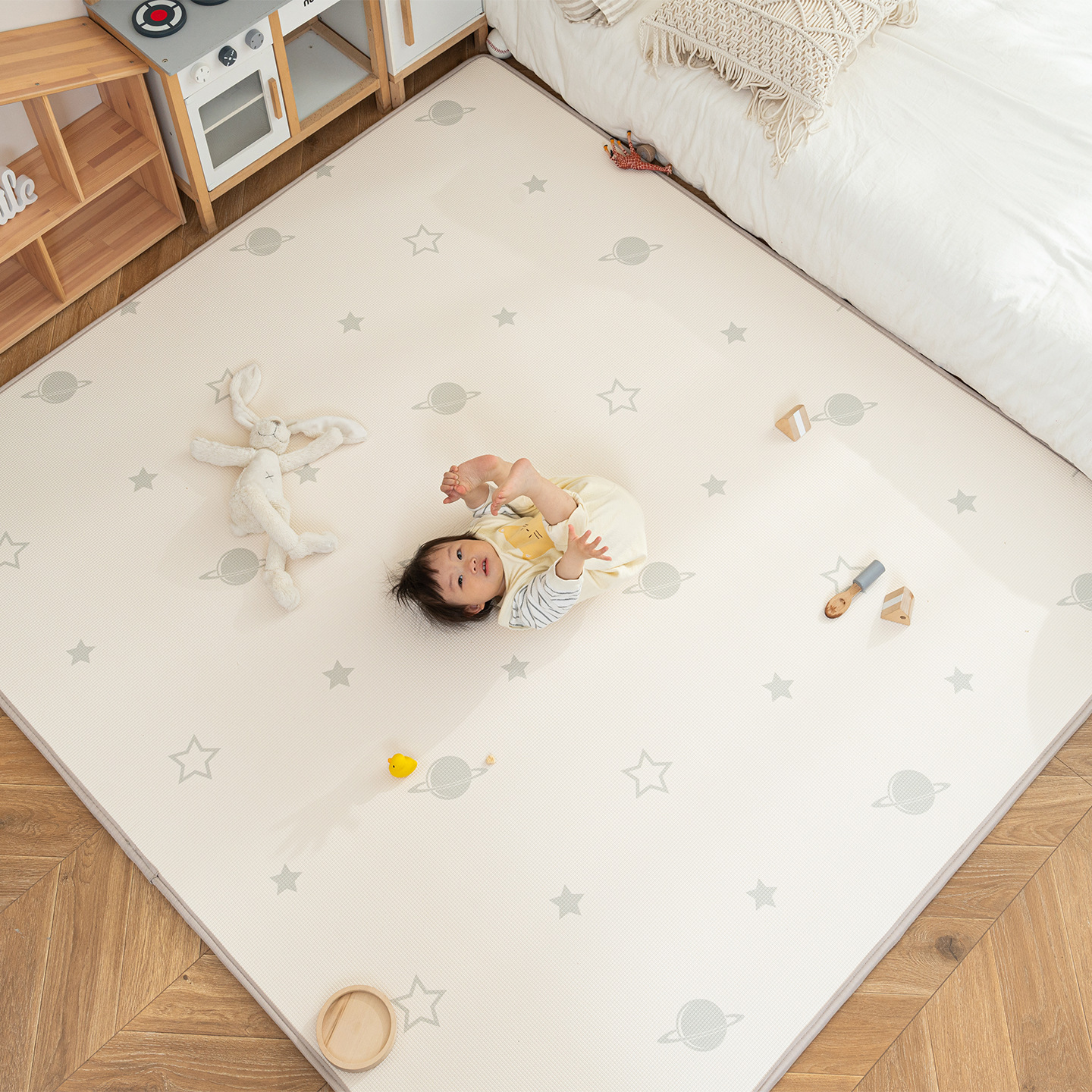Tapete de Gateo XPE para Bebé 2 cm de Plástico Impermeable y Antideslizante para Casa