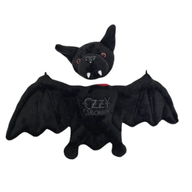 跨境新品黑色安息日主唱 Ozzy Osbourne 蝙蝠毛绒玩具|undefined