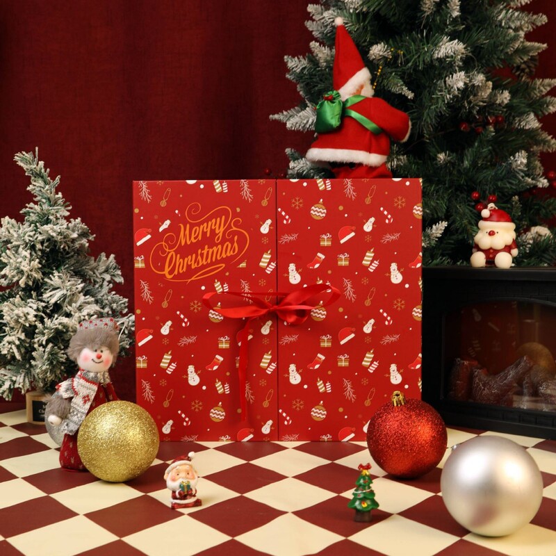 2025红色圣诞节日历盲盒倒数24天礼盒倒计时平安夜跨境Christmas|undefined