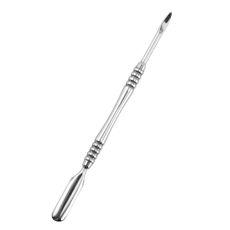 Nuevo color mágico manicura acero empuje piel muerta empuje removedor de uñas empujador de uñas doble cabeza doble uso manicura herramienta traje transfronterizo