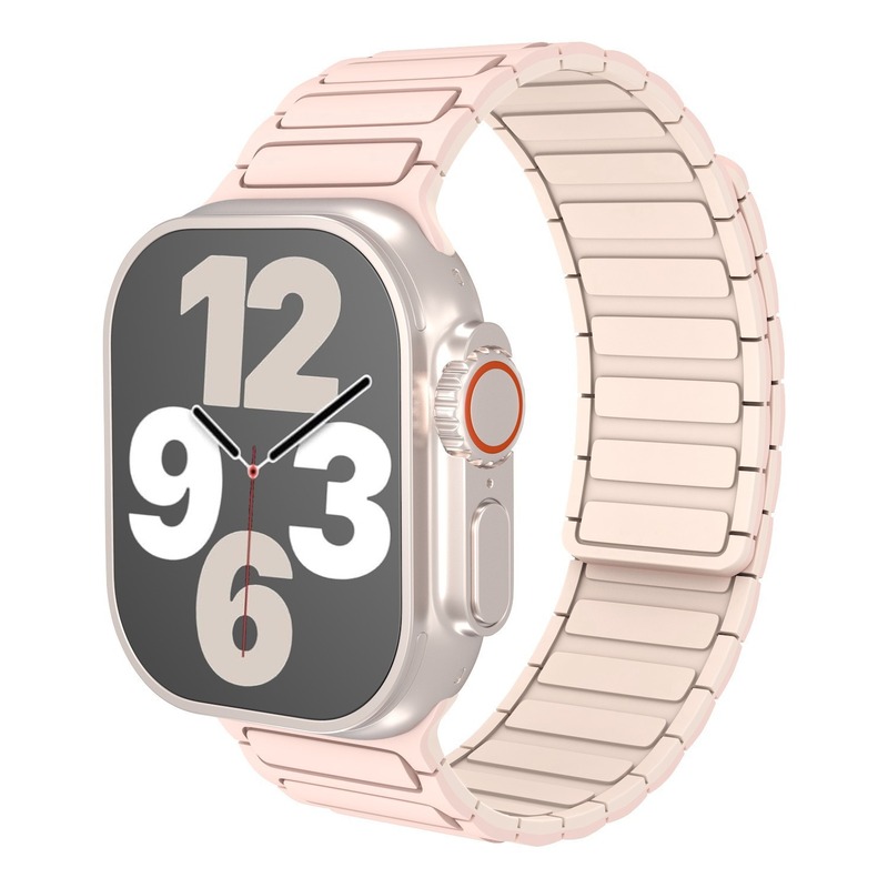 Apple iWatchS10 シリコン磁気時計ストラップ Applewatch9/8/7 リバースバックル通気性スポーツ時計ストラップに適しています。|undefined