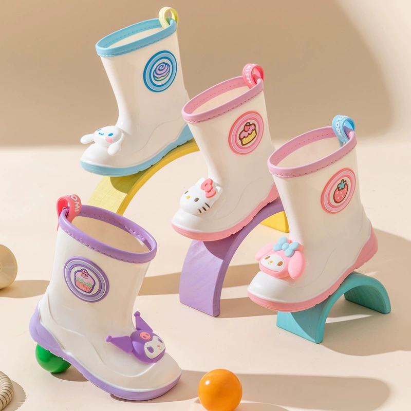 Sanrio подлинные детские сапоги от дождя милые мультфильмы куроми сапоги от дождя сапоги для девочек