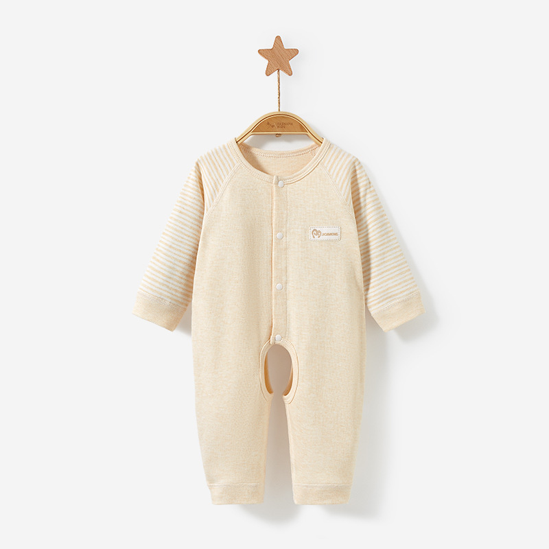 Mono para bebé para primavera, otoño e invierno, pijama fino de algodón puro con abertura en la entrepierna para recién nacidos, niños y niñas, pelele, ropa de bebé.