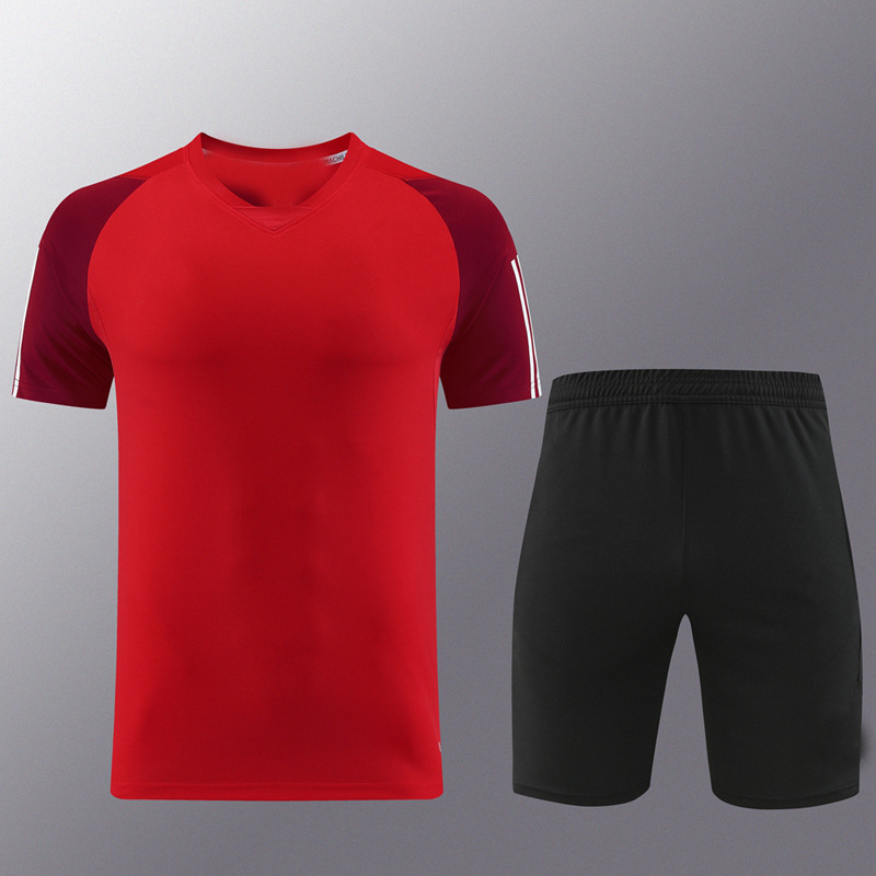 AD pantalones de manga corta con cremallera shortsZipper traje de entrenamiento pantalones fútbol comercio exterior verano trainning