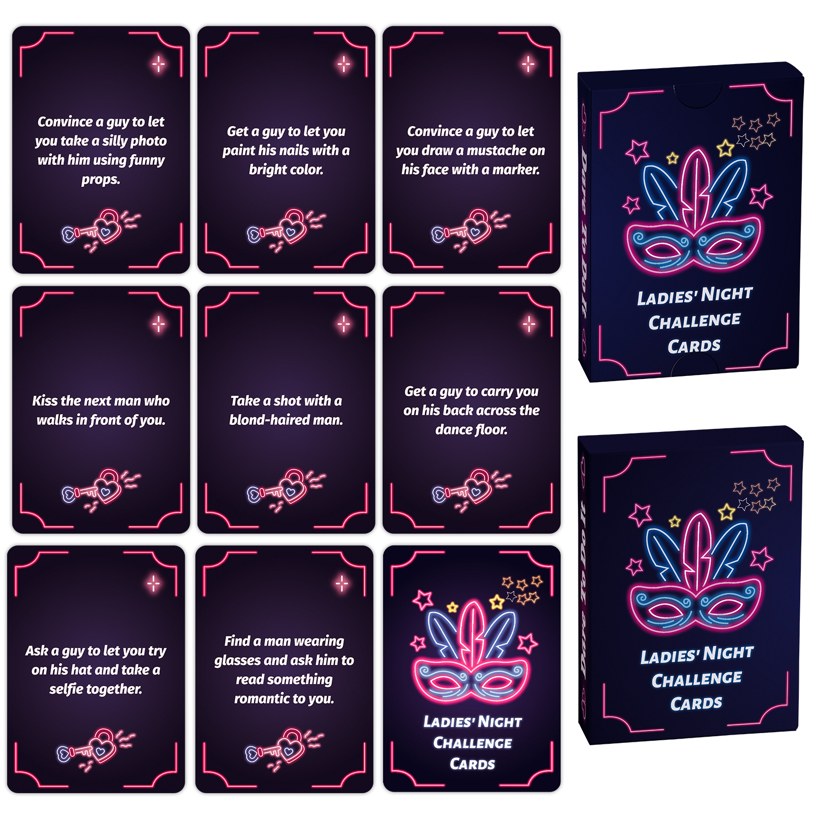 Board Game Party Cards With Challenges And Instruction Tasks_voghion.com