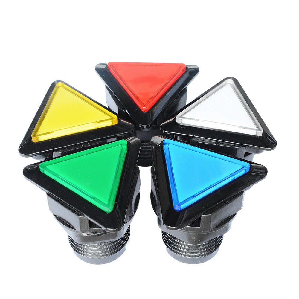 39mm triangular bracket with light for game consoles, plastic button switch, micro-switch, and self-resetting accessories.