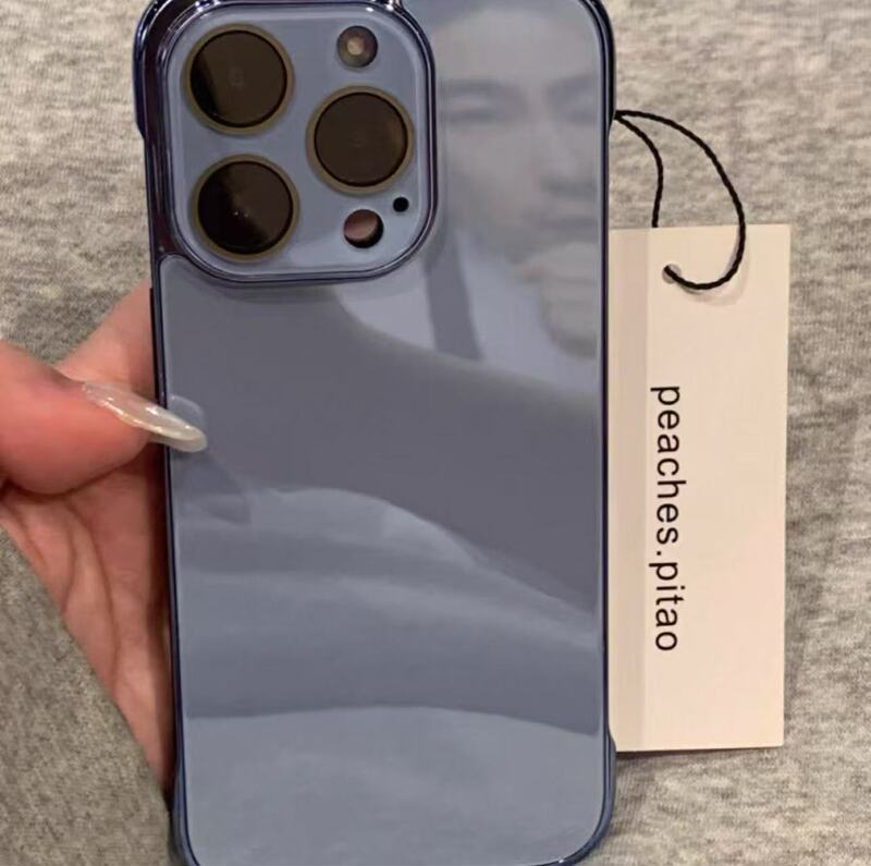 简约ins纯色玻璃无边框镜头膜适用iPhone16promax苹果15手机壳14|undefined