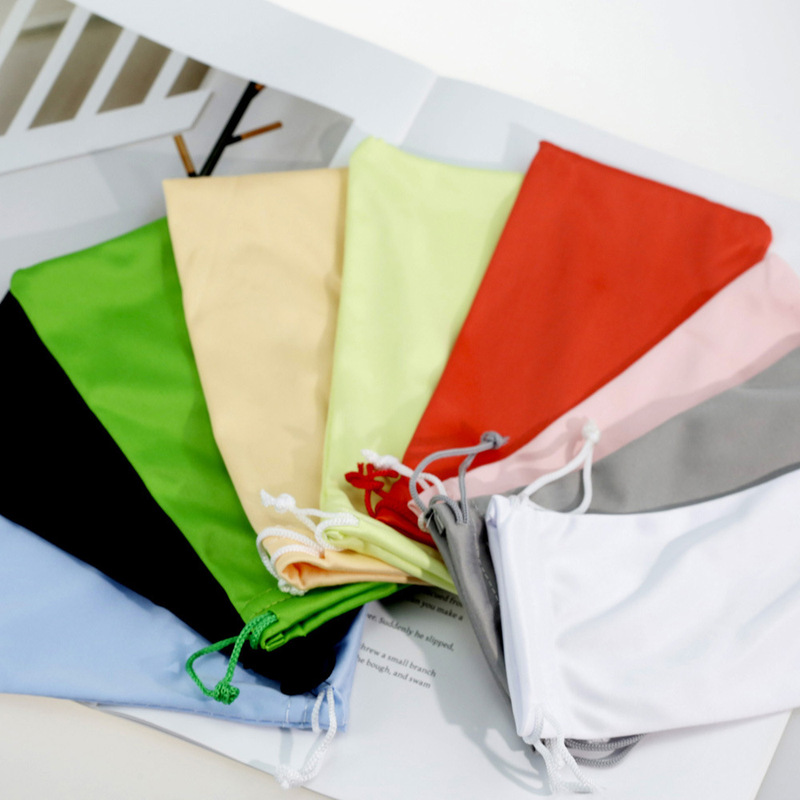 Glasses Bag Double Rope Closure Black Glasses Bag Ready for Sale Wholesale High Quality Colorful Glasses Storage Bag Can Print Logo