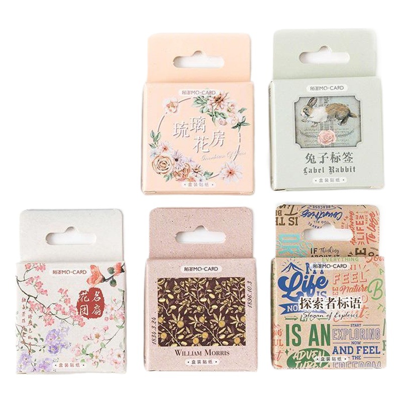 Momo pegatinas en caja Sr. Edgar serie gato tema Diario DIY material decorativo pegatinas transfronterizo