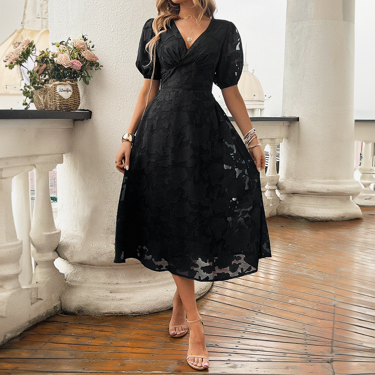 summer retro elegant dress
