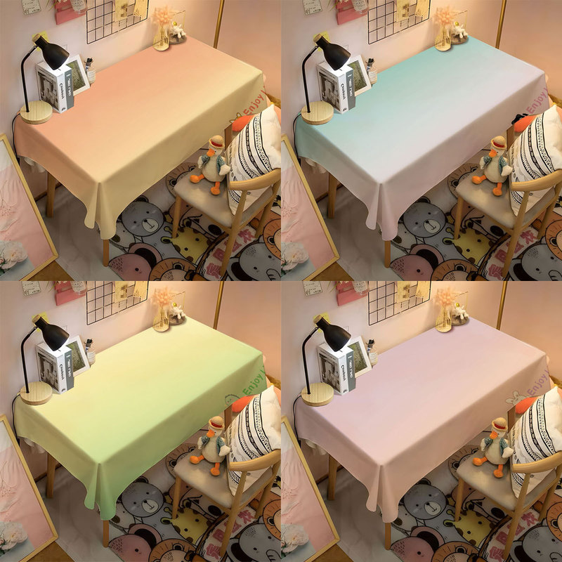 High-Quality Gradient Tablecloth for Dining Table, Desk, and Tabletop; High-Quality Fresh Color Series Table Mat Supply High-Quality Gradient Tablecloth for Dining Table, Desk, and Tabletop; High-Quality Fresh Color Series Table Mat Supply