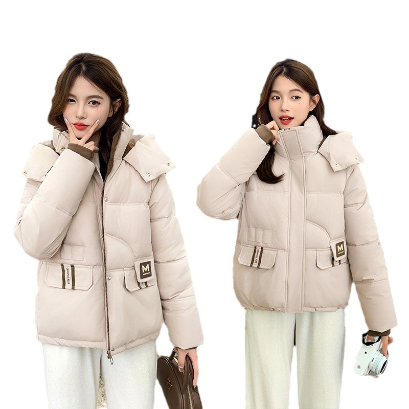 Invierno nuevo alumno encapuchado abrigo de algodón de estilo occidental 2024 mujer algodón de pluma caliente chaqueta de algodón de estilo pequeño image 6