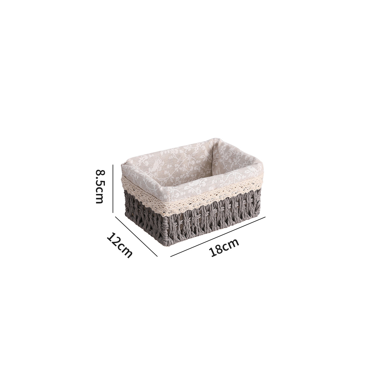 Transfronterizo trenzado cesta de almacenamiento mesa de té caja de almacenamiento bocadillos cosméticos cesta de almacenamiento cajas de almacenamiento trenzadas