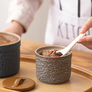 Crock Pot Stew Cup Household Water-Proof Stew Cup Chili Jar Kitchen Seasoning Jar High-End Bird's Nest Bowl Wholesale