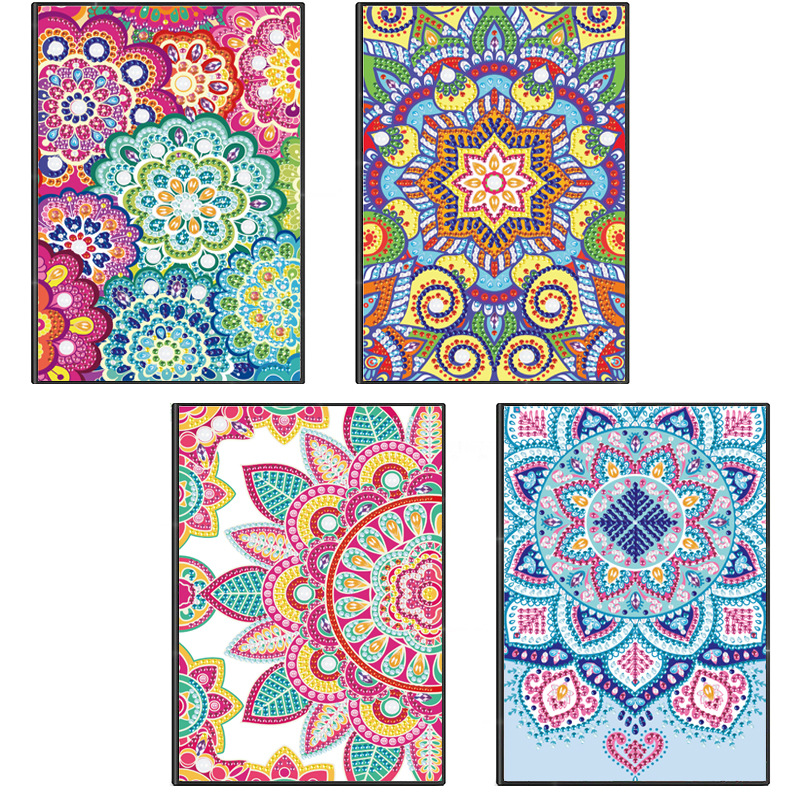 Cuaderno de dibujo de diamantes creativo transfronterizo de forma alienígena cuaderno de notas de negocios DIY puntual diario A5 cuaderno de estudiante al por mayor