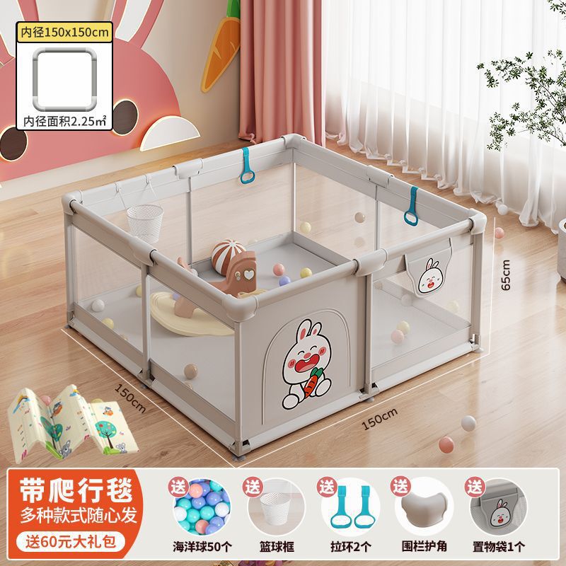 フェンスベビーリビングルーム地上ベビークロールフェンス屋内ガードレール落下防止幼児ホームゲームフェンス|undefined