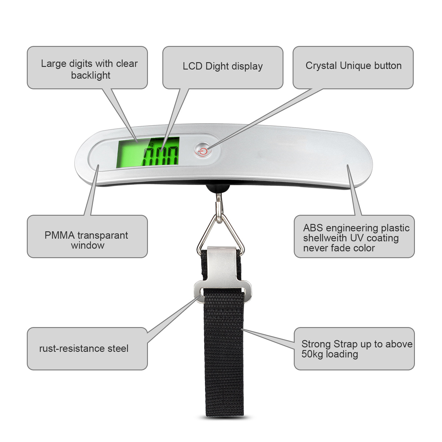 Portable Electronic Luggage Scale 2