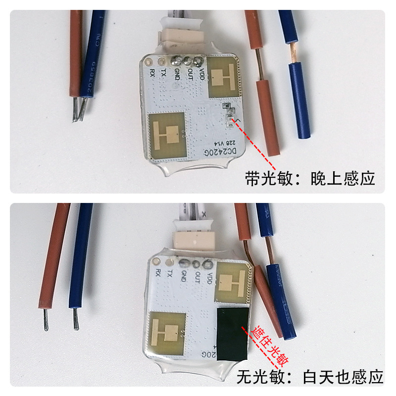 85-220V 人が来ると灯りが点灯し、人がいないと灯りが消らない 24Gミリ波レーダーコントローラー 人体存在感知スイッチ|undefined