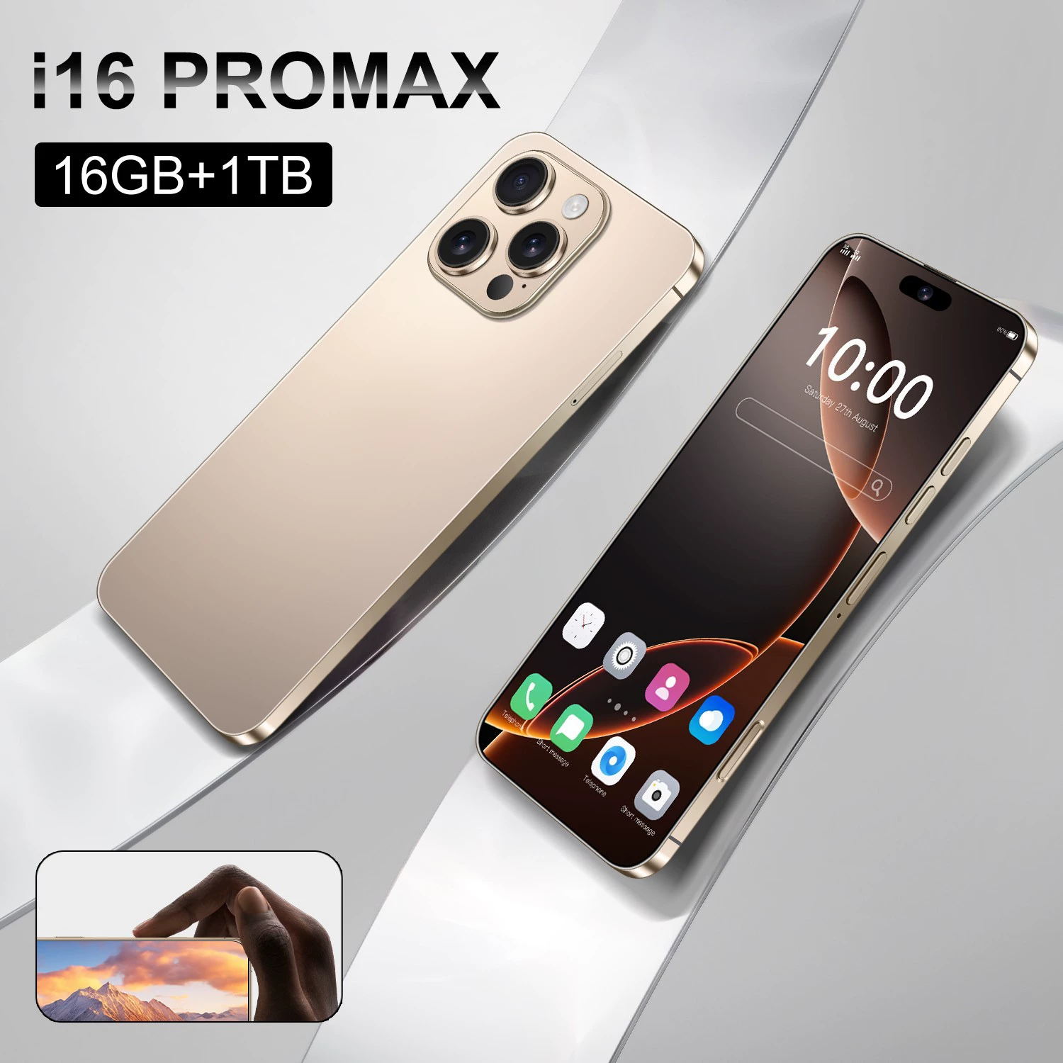 Мобильный телефон Pro, умные часы, Intel Core i16, 16 Pro Max, 4G, G3, Android, 3''