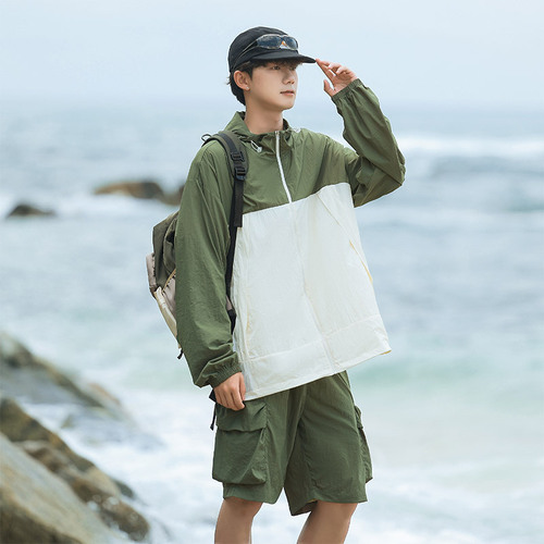 WASSUPNEST Ice Silk UPF 50+ Sun Shirt Unisex Summer Outdoor Lightweight Sunwear Jacket