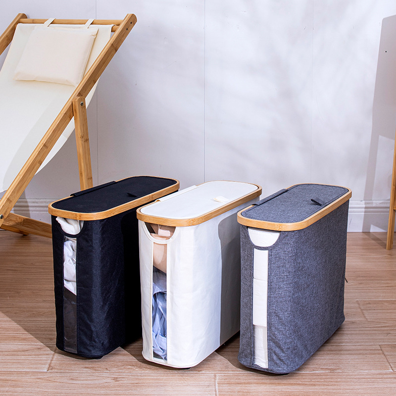 Un solo paquete de 44cm de longitud de papel de baño, cesto de almacenamiento de ropa visual, cesto de almacenamiento de ropa a prueba de polvo con toallas de papel cubiertas