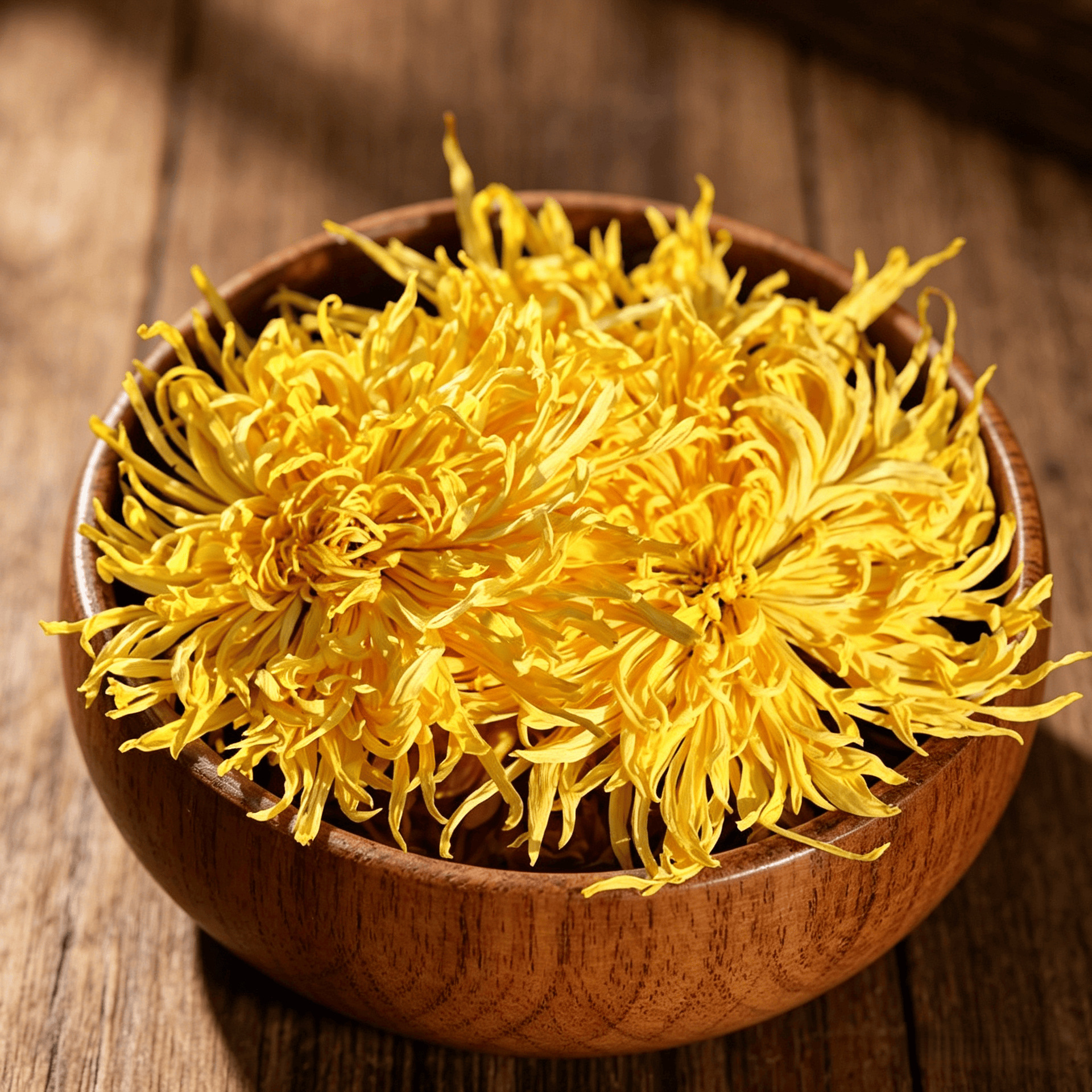 Golden Silk Chrysanthemum Tea Jin Si Huang Ju Large Blooms Loose Flower Tea 1000g Bag preparation