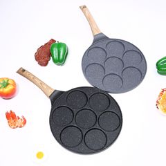 家用煎蛋平底鍋漢堡蛋糕煎蛋神器電磁爐燃氣通用不粘煎鍋煎蛋盤鍋