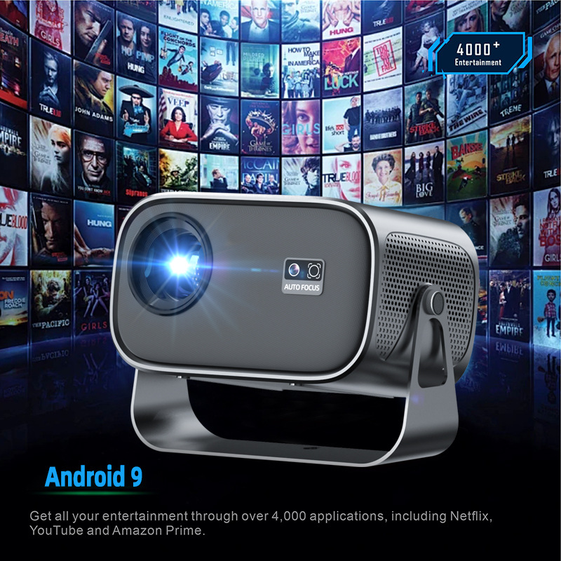 Russia's Popular Projector Metal Ptz Home 720P High-Definition Portable Fully Automatic Focus 4K Projector