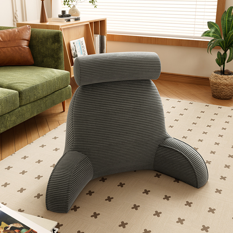 레트로 허리베개-코듀로이-다크그레이