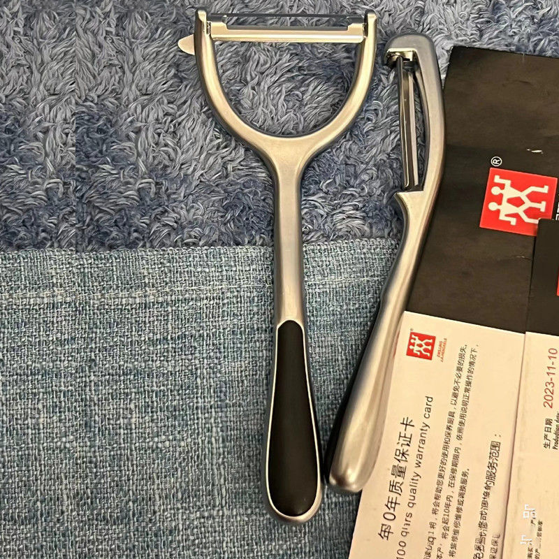 Cuchillo de acero inoxidable alemán de cocina casera artefacto de peeling frutas, verduras, melones, frutas raspadoras cuchillo de acero inoxidable