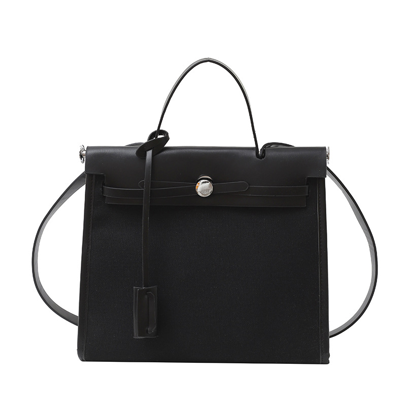 Bolso Carey Tote portátil de alta gama 2025 Nuevo estilo transfronterizo Bolso bandolera de gran capacidad de contraste de lona